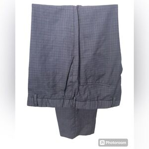 Electric Grandpa Hugo Boss high rise 4 pockets plaid pants zipper straight legs